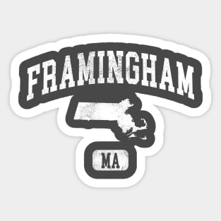 Framingham Massachusetts vintage Sticker